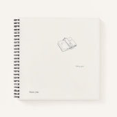 Introvert Minimalist Literary Gift Notebook ノートブック (正面)