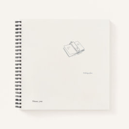 Introvert Minimalist Literary Gift Notebook ノートブック