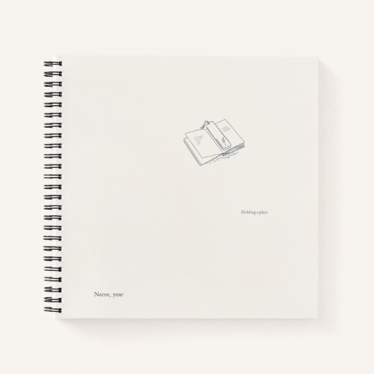 Introvert Minimalist Literary Gift Notebook ノートブック (正面)