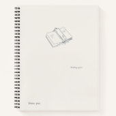 Introvert Minimalist Literary Gift Notebook ノートブック (正面)