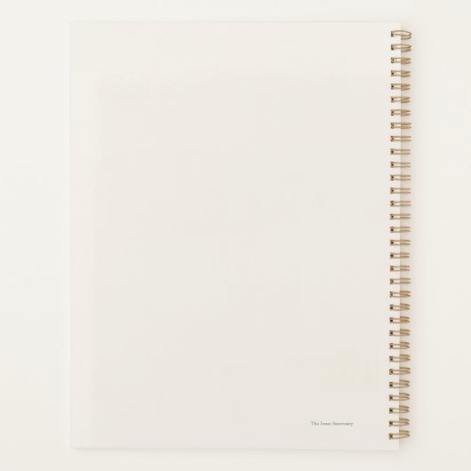 Introvert Minimalist Quiet Solitude Planner プランナー手帳 (裏面)
