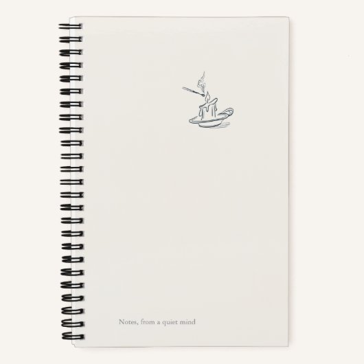 Introvert Quiet Solitude Giftable Notebook ノートブック (正面)