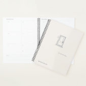 Introvert Quiet Solitude Minimal Line Art Planner プランナー手帳 (ディスプレー)