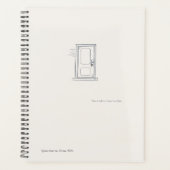 Introvert Quiet Solitude Minimal Line Art Planner プランナー手帳 (正面)