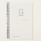 Introvert Quiet Solitude Minimal Line Art Planner プランナー手帳 (正面)