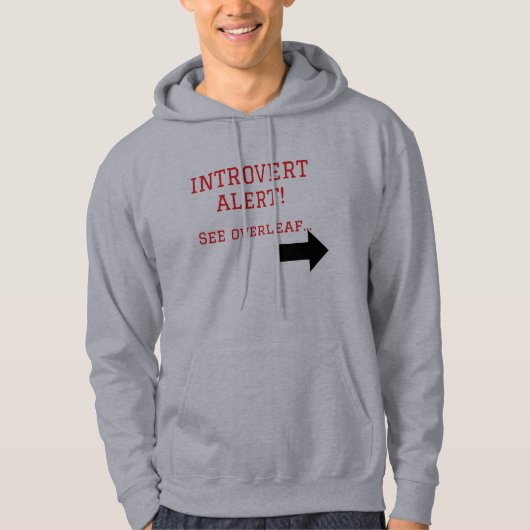 Introvert Quote Collage Tee – Socially Selective パーカ (正面)