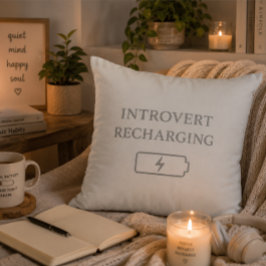 Introvert Recharging | ソーシャルバッテリー充電中 クッション
