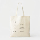 Introvert Social Battery Tote Bag トートバッグ (正面)