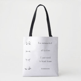 Introvert Social Battery Tote Bag トートバッグ