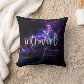Introvert Themed Abstract Design Square Throw Pill クッション (ブランケット)