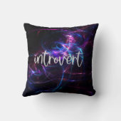 Introvert Themed Abstract Design Square Throw Pill クッション (裏面)