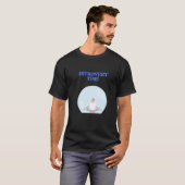 Introvert Time Calm Meditation Illustration T-Shir Tシャツ (正面フル)