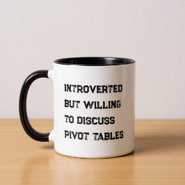 Introverted Accountant Funny Quote Coffee Mug マグカップ