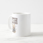 Introverted But I Love Frenchies Cute Design コーヒーマグカップ (正面左)