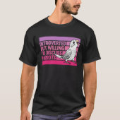 Introverted But Parrots White Budgie Budgerigar Tシャツ (正面)