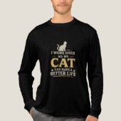 Introverted But Willing To Discuss Cats Funny Cat  トライブレンドＴシャツ (正面)