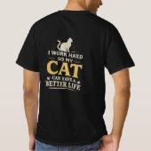 Introverted But Willing To Discuss Cats Funny Cat  Tシャツ (裏面)