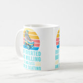 Introverted But Willing To Discuss Roller Skating コーヒーマグカップ (正面左)