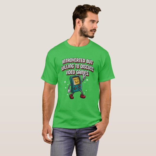 Introverted But Willing to Discuss Video Games Int Tシャツ (正面フル)