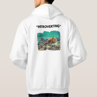Introverting Hoodie with Turtle Symbol  パーカ