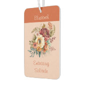 introverts solitudeフローラorangeの名前を追加 カーエアーフレッシュナー (左)