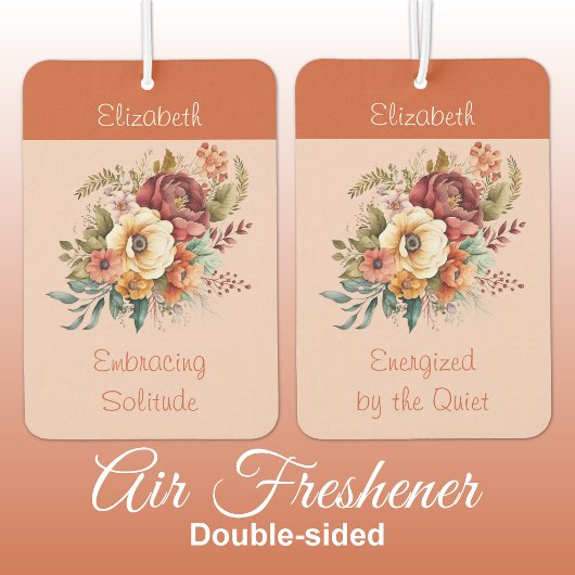 introverts solitudeフローラorangeの名前を追加 カーエアーフレッシュナー