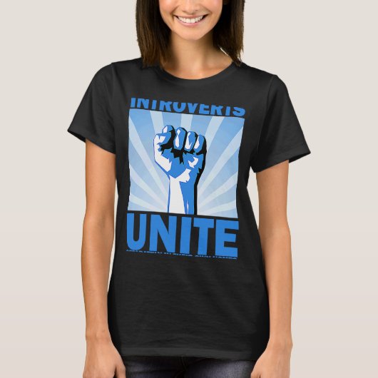 Introverts Unite Separately In Their Own Homes Ret Tシャツ (正面)