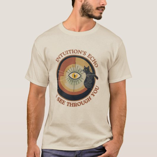 INTUITION'S ECHO : I SEE THROUGH YOU - ブラックキャット Tシャツ (正面)