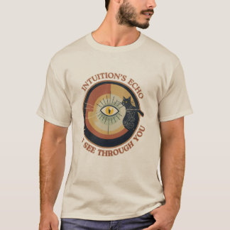 INTUITION'S ECHO : I SEE THROUGH YOU - BLACK CAT Tシャツ