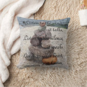 Inuksuk -石-庭の禅-諺-クッション クッション (ブランケット)