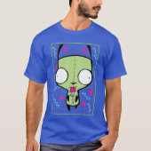Invader Zim Gir 90s Grid family Tシャツ (正面)
