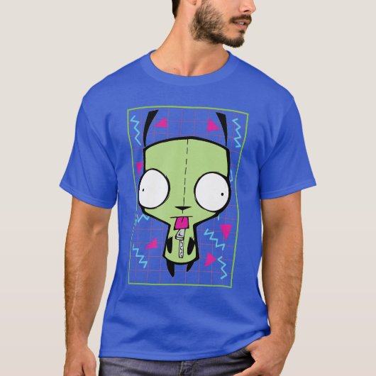 Invader Zim Gir 90s Grid family Tシャツ (正面)