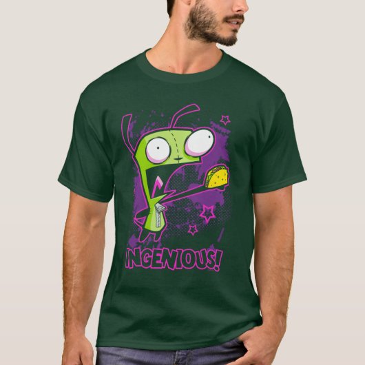 Invader Zim Ingeniousaco Gir Y2K Cartoon Pullover  Tシャツ (正面)