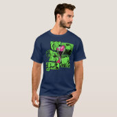 Invader Zim Zim Screaming Doom Comic Panels Collag Tシャツ (正面フル)