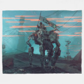 INVADERS from宇宙 フリースブランケット (正面(横))