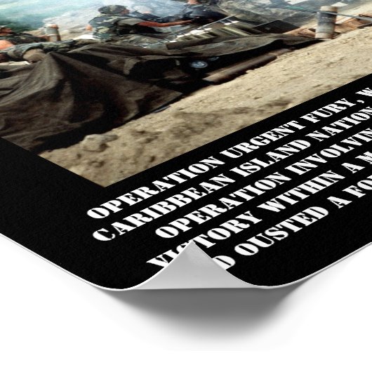 Invasion Of Grenada Print ポスター (角)