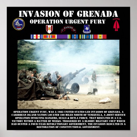 Invasion Of Grenada Print ポスター (正面)