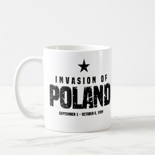 Invasion of Poland WW2 コーヒーマグカップ (左)