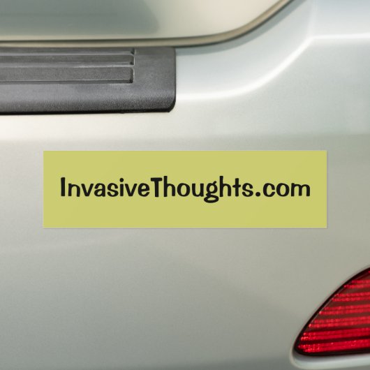 InvasiveThoughts.com バンパーステッカー (車上)