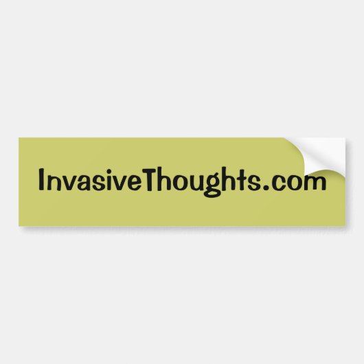 InvasiveThoughts.com バンパーステッカー (正面)