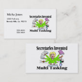 Invented Multi Tasking秘書の 名刺 (正面/裏面)