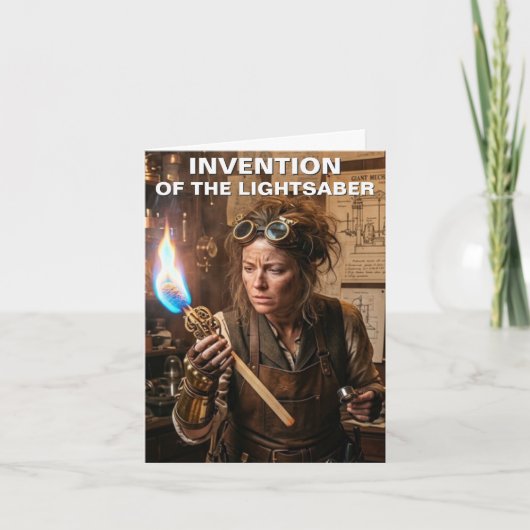 Invention of the Lightsaber Greeting Card カード (正面)