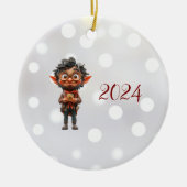 Inventorクリスマス小妖精や小人セラミックオーナメント セラミックオーナメント (正面)