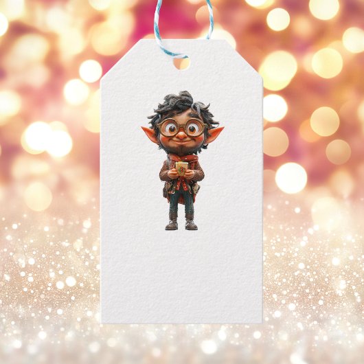 Inventorクリスマス小妖精や小人ホワイトギフトラベル ギフトタグ