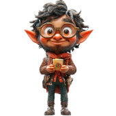 Inventorクリスマス小妖精や小人ホワイトギフトラベル ギフトタグ