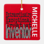 Inventor Extraordinaireカスタム セラミックオーナメント (裏面)