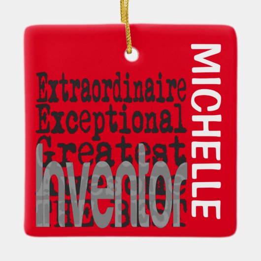 Inventor Extraordinaireカスタム セラミックオーナメント (正面)