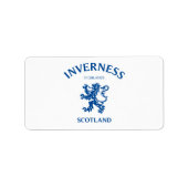 INVERNESSスコットランド ラベル (正面)