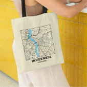 Inverness, Scotland City Map Tote Bag トートバッグ