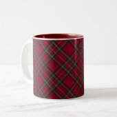 Inverness Scottish Tartan Classic Clan Plaid ツートーンマグカップ (正面左)